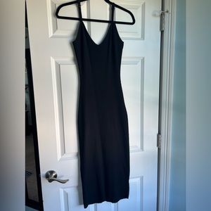 Kittenish Ribbed Midi Dress